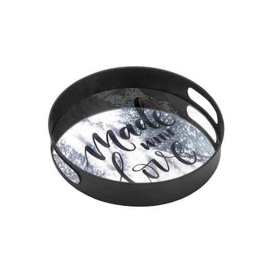 12" Nikki Chu Summerville Made with Love Mirror Tray